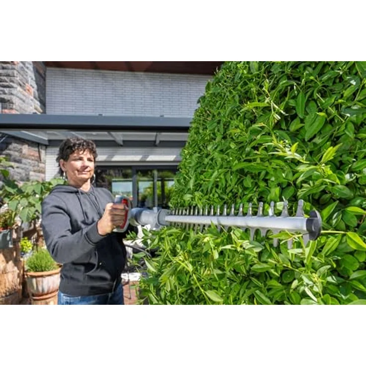 IKRA Akku Teleskop Heckenschere ICPH 2050, 20V, 50 cm Schnittlänge, teleskopierbar 105–210 cm, inkl. 2 Akkus & Schnelllader – Bild 7