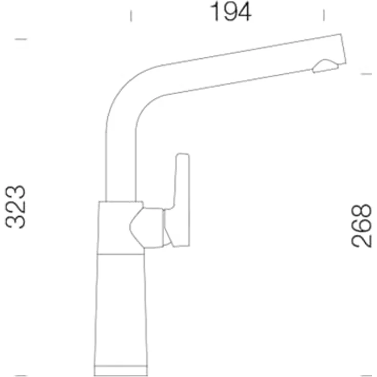 Schock Küchenarmatur SC-540 FA Festauslauf, 360° Schwenkbereich, Quarzkomposit-Oberfläche – Bild 5