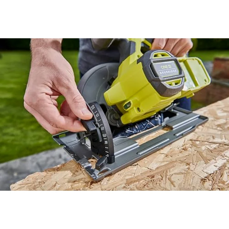 RYOBI 18 V ONE+ Brushless Akku-Handkreissäge RCS18BL-0, 184 mm Sägeblatt, werkzeuglose Einstellungen – Bild 4