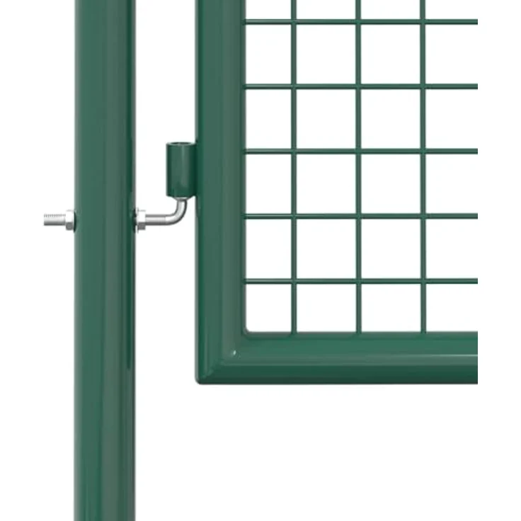 vidaXL Zauntor Stahl 100x200 cm grün – Bild 5
