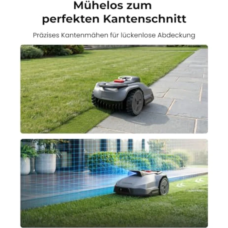 TerraMow Mini 500 Mähroboter, kabel- und kartierungsfrei mit 36 Klingen, für Gärten bis 500 m², IPX6, KI-gestützt – Bild 5