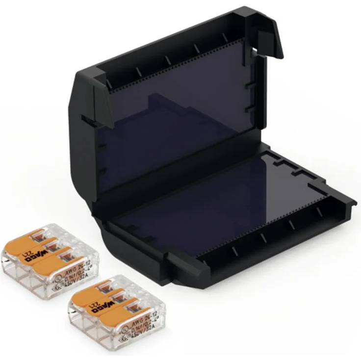 CellPack 407863 EASY-PROTECT/323 Gelbox für Verbindungsklemmen, gelgefülltes Gehäuse für Feuchtigkeitsschutz, flexibel: 0.2-4mm², starr: 0.2-4mm², schwarz, 1 St. – Bild 1