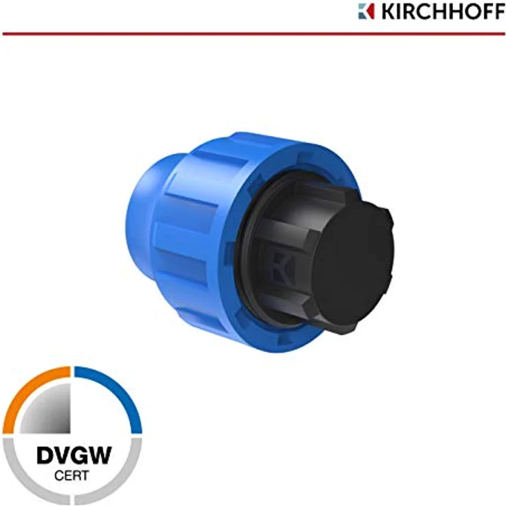 Kirchhoff Fitting Endstück | Kunststoff | 25 mm | DVGW geprüft | Trinkwasserqualität | Made in EU, Schwarz – Bild 3