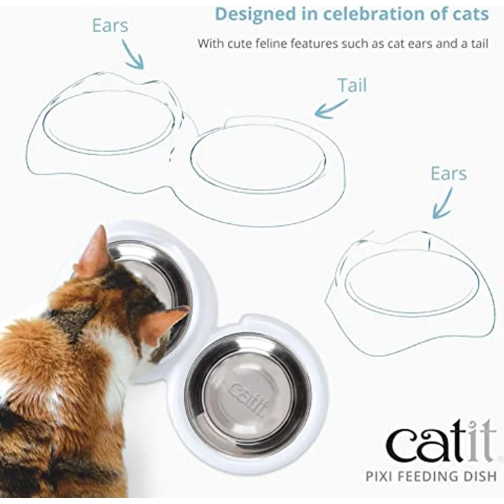 Catit PIXI Futternapf Einzel, weiß – Bild 3