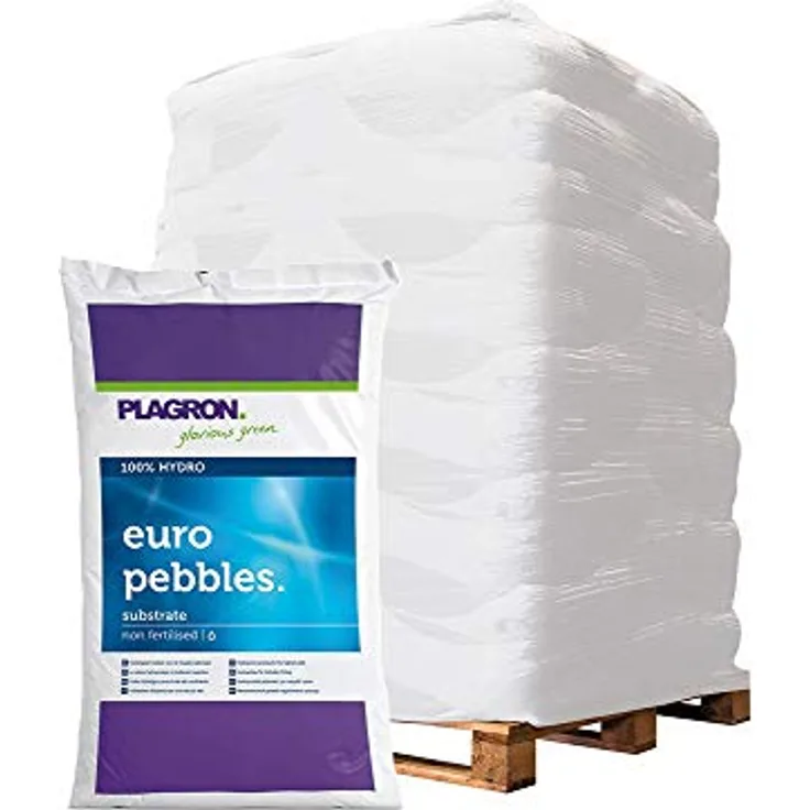 Plagron Euro Pebbles 8-16mm, Hydrokultur Substrat mit hoher Wasserspeicherkapazität, pH-neutral, 10L