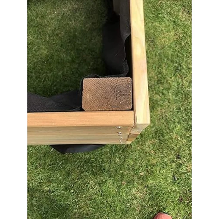 Gartenwelt Riegelsberger Elegantes Hochbeet Kräuterbeet Pflanzbeet Lärche Gemüsebeet 195x100cm Höhe 71 cm aus Lärchenholz 27mm glatt – Bild 2