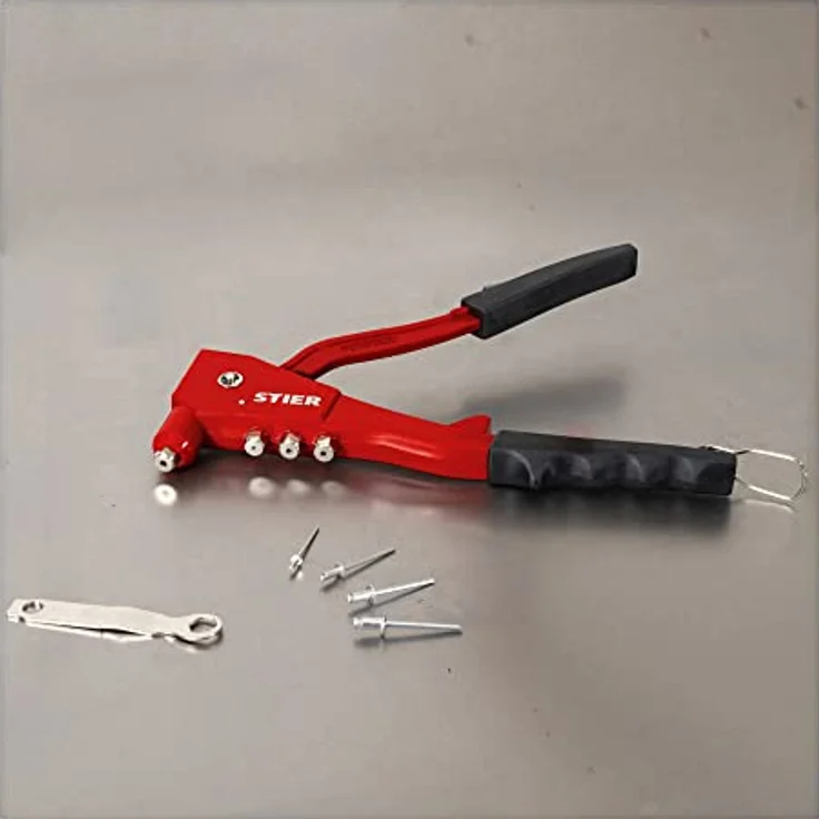 STIER Blindnieten-Satz mit Handnietzange und Blindnieten 201-teilig – Bild 2