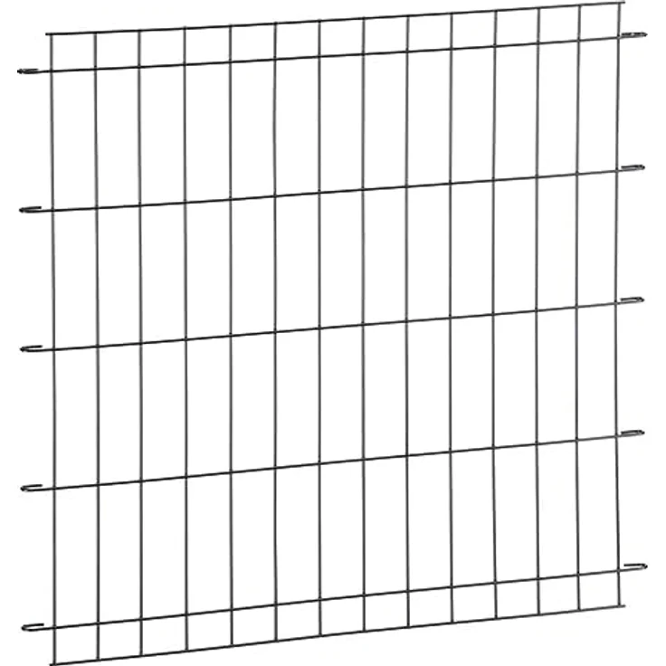 Ferplast Zusammenklappbares Hundekäfig DOG-INN 90. Faltbox für Hundewelpen, Metallgitter-Transportbox, inklusive Trennwand, zwei Türen mit Sicherheitsverschluss, 92,7 x 58,1 x h 62,5 cm Schwarz – Bild 5