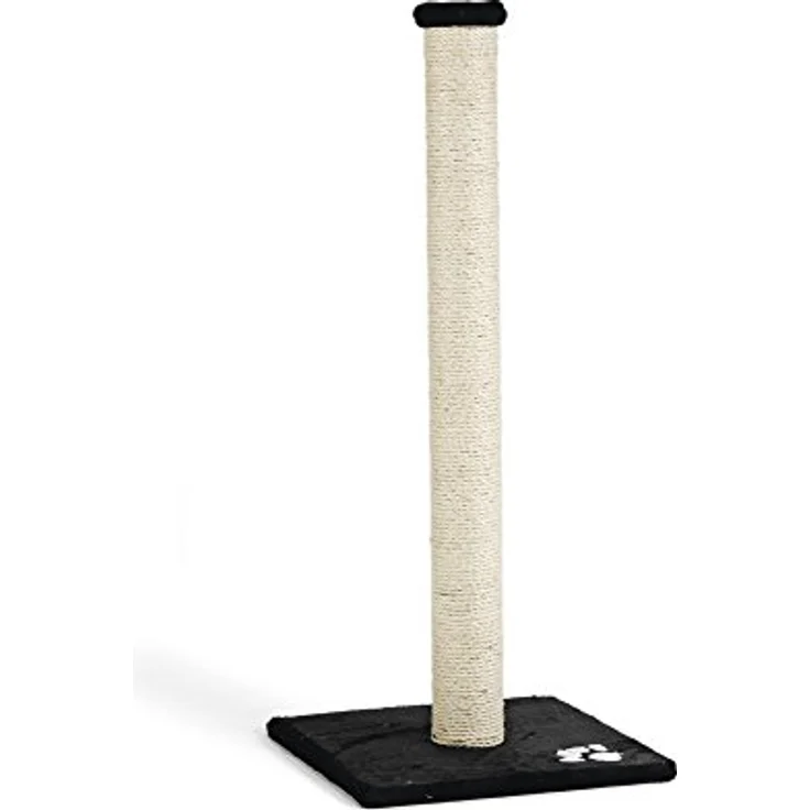 Beeztees 408051 Kratzbaum Gina, XL, 40 x 40 x 90 cm, schwarz – Bild 1