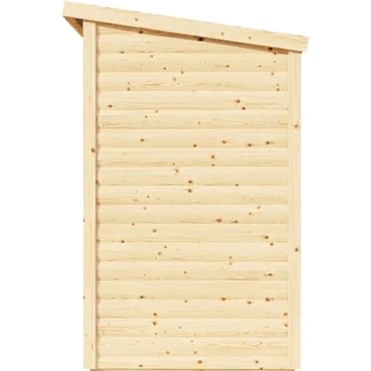 BERTILO Gartenhaus Alster 2, BxT: 252x137 cm, Elementbauweise, Pultdach, naturbelassen – Bild 5