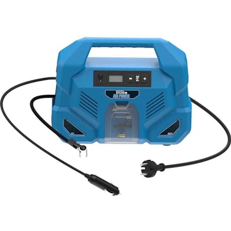 Güde Kompressor Dual Drive 12/230V 150 Watt, max 8 bar, tragbar - Leichter und handlicher Kompaktkompressor mit vielseitigem Zubehör – Bild 9