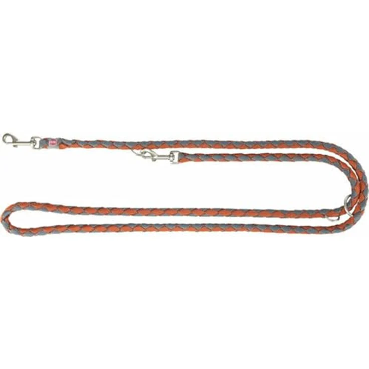 TRIXIE Ramal Cavo, Flache geflochtene Leine, 2,00 m/ø 12 mm, Rost/Graphit – Bild 2