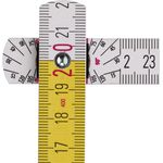STABILA Zollstock Type 417, 2 m, weiß, weiß/gelbe metrische Schnellablese-Skala, Winkelfunktion, Meterstab aus PEFC-zertifiziertem Holz, Stahlblechgelenke mit integrieter Stahlfeder - Preisvergleich