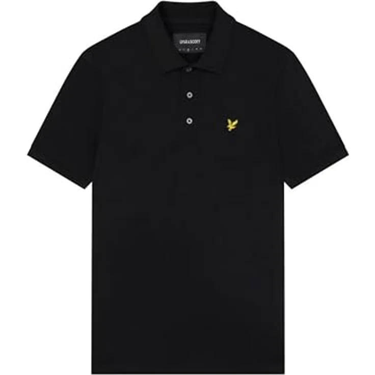 Lyle & Scott Poloshirt Basic Herren, Pique Baumwolle, kurzärmlig, Blau – Bild 5