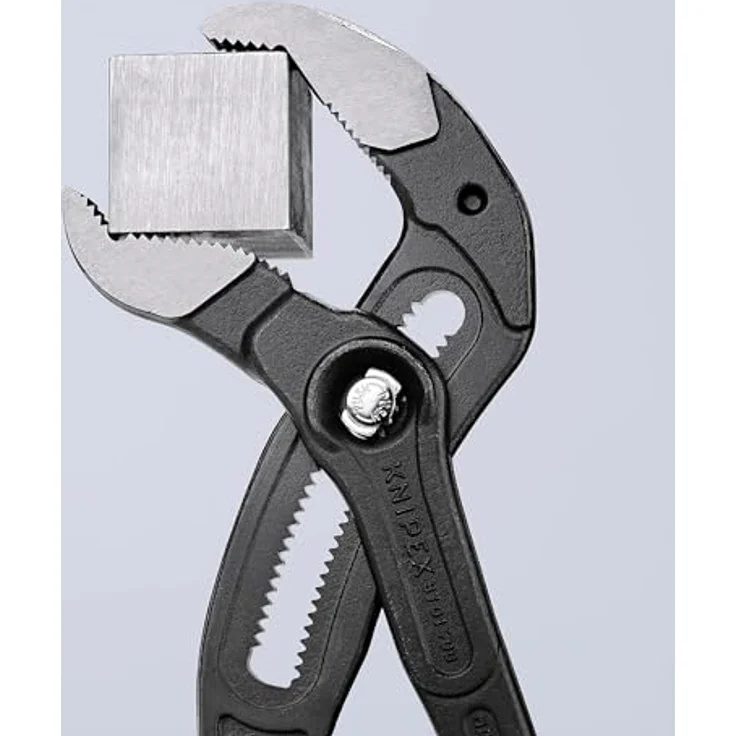 KNIPEX 87 01 400 SB Cobra XL Rohr- und Wasserpumpenzange mit Kunststoff überzogen grau atramentiert 400 mm – Bild 4