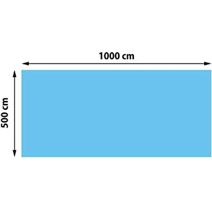 Mendler Pool-Abdeckung Wärmeplane Abdeckplane Solarplane Solarabdeckung, Stärke: 400 µm rechteckig 10x5m blau – Bild 4