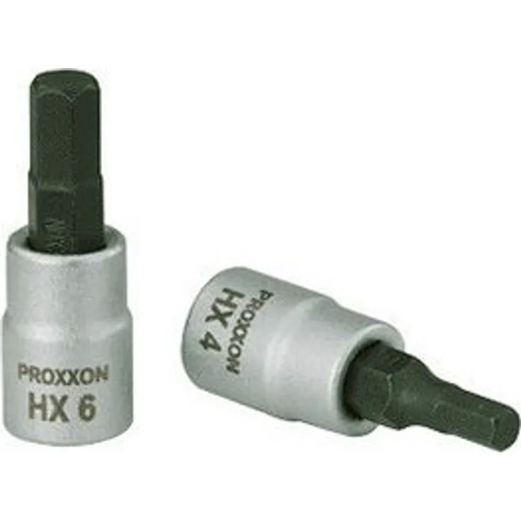 PROXXON INDUSTRIAL Bohrer- und Bitset 23749, 1/4'' Innensechskant-Einsatz, HX 6 mm, Chrom-Silicium-Mangan-Molybdän-Stahl