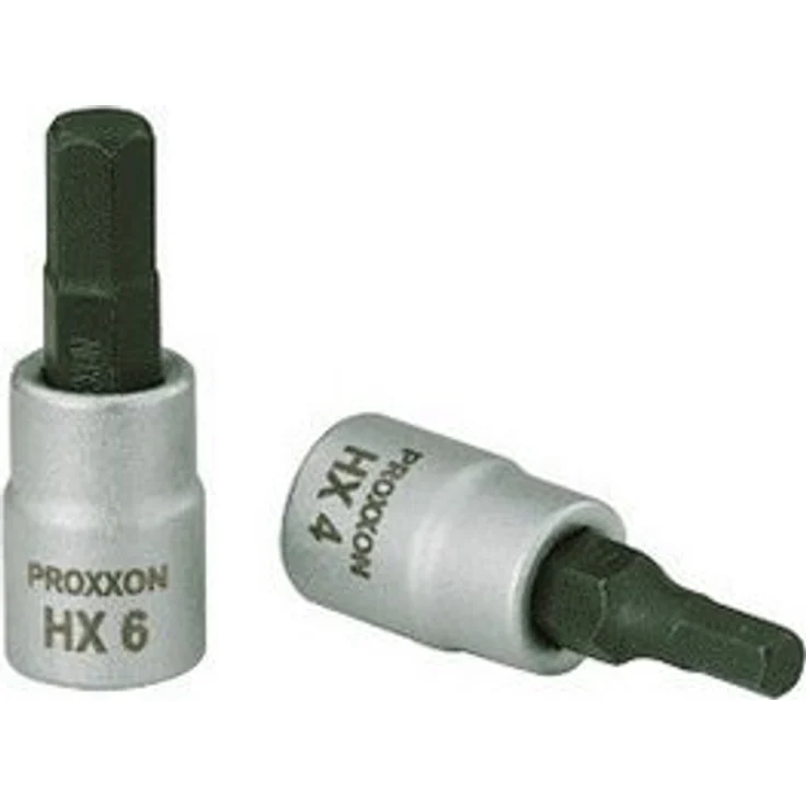 PROXXON INDUSTRIAL Bohrer- und Bitset 23749, 1/4'' Innensechskant-Einsatz, HX 6 mm, Chrom-Silicium-Mangan-Molybdän-Stahl – Bild 1
