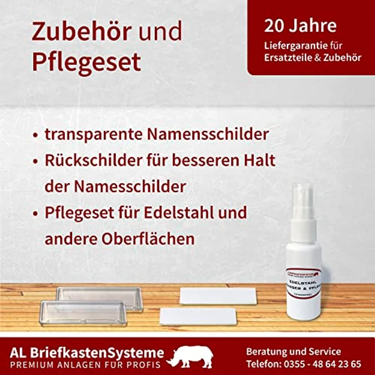 2er Edelstahl Briefkasten Anlage 2 Fach Wandbriefkasten Postkasten Ausführung 3 – Bild 8