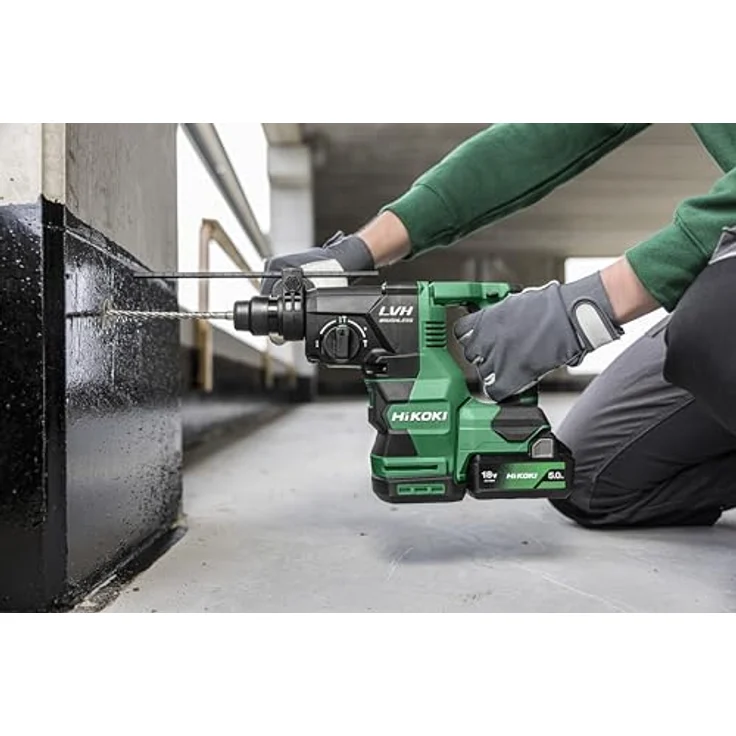 HIKOKI 18 Volt DH1826DA Akku Kombi Bohrhammer Meißelhammer W2Z SDS plus Basic, 50 Joule Schlagenergie, 3 Funktionen, inklusive Koffer – Bild 2