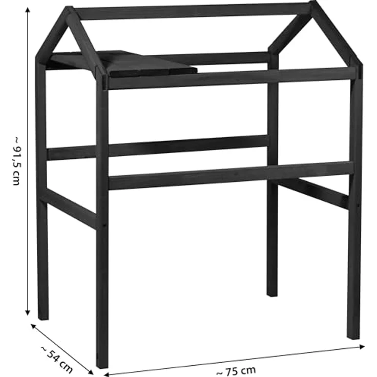 dobar Spalier Pflanzturm-Aufsatz für Kubus 2.0 anthrazit, vertikales Gärtnern mit Ablagefläche – Bild 2