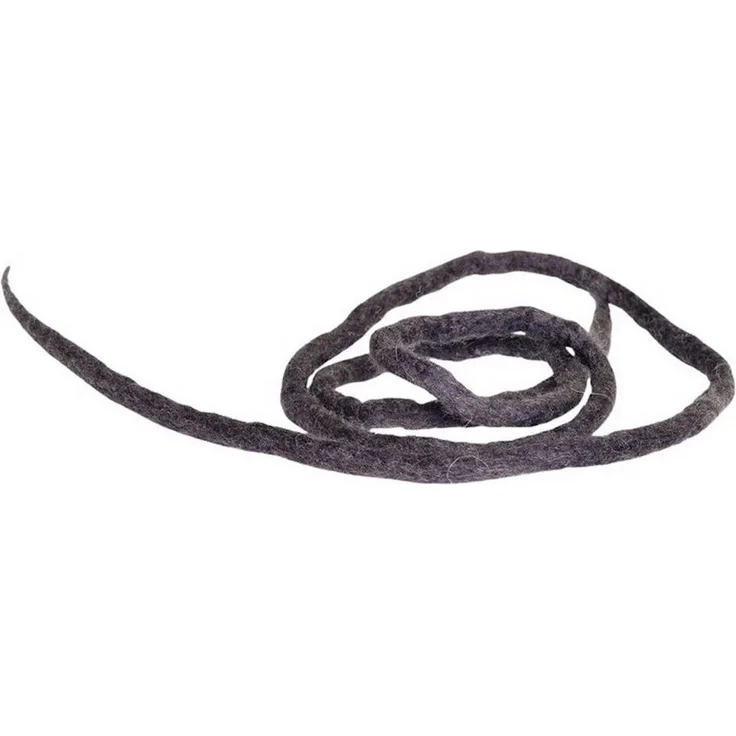 Hunter Snaky Katzenspielzeug, handgefilztes Tierkuscheltier aus Merinowolle, anthrazit, 115 cm lang, waschbar bei 30 °C