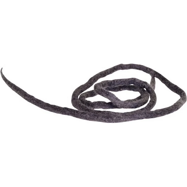 Hunter Snaky Katzenspielzeug, handgefilztes Tierkuscheltier aus Merinowolle, anthrazit, 115 cm lang, waschbar bei 30 °C