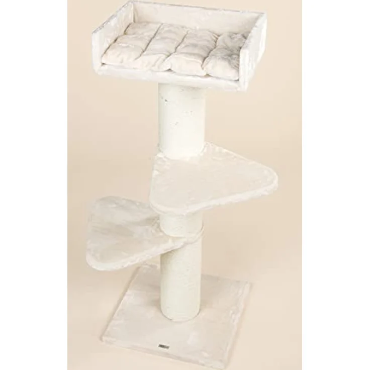 RHRQUALITY Kratzbaum Grosse Katzen stabil XXL Royalty für Maine Coon schwere Katze beige, 20cmØ Sisalstämme, 36KG Total, mit dicker Stamm (Normal) - Preisvergleich – Bild 3