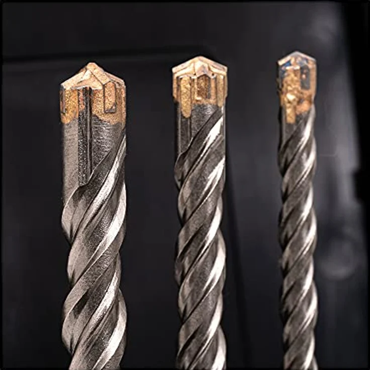 STIER Hammerbohrer-Set Premium SDS-plus 5-teilig, SDS Bohrer Set für Beton, 10 mm, blau – Bild 5