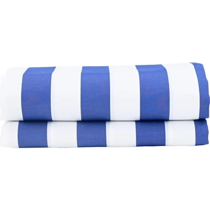 vidaXL Markisen-Ersatzstoff Blau und Weiß, UV-beständig und wasserabweisend, 10x1.6 m – Bild 3