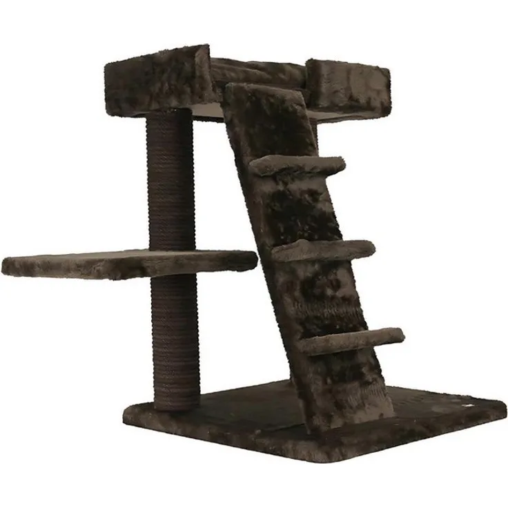 RAIKOU Kratzbaum PREMIUM-KRATZBAUM mit Treppe, zweistöckig, beige