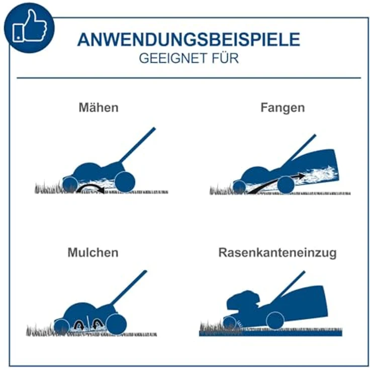 Scheppach IXES 20V Akku-Rasenmäher BC-MP430-X, 43 cm Schnittbreite, 2 Akkus 4 Ah, bürstenloser Motor, Mulcheinsatz – Bild 9