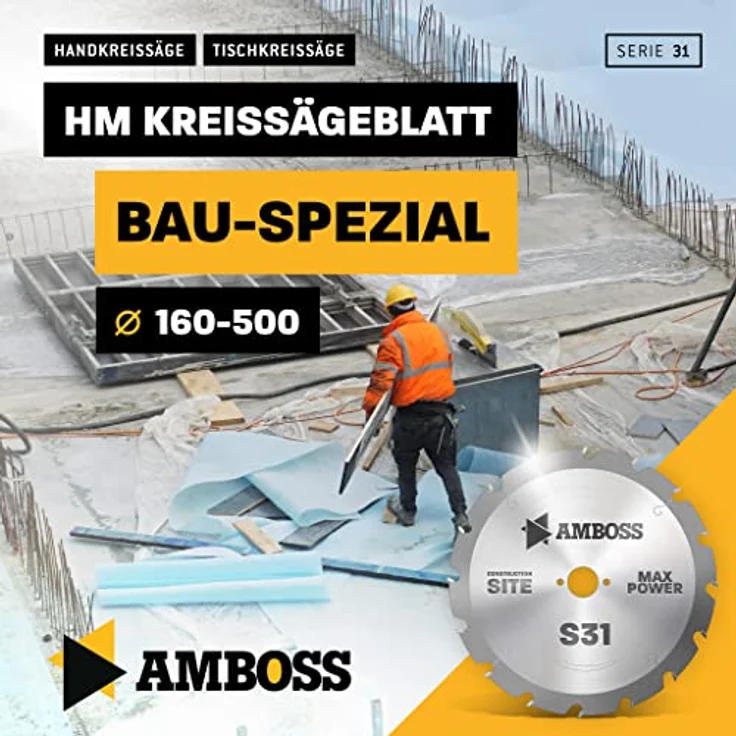 Amboss HM Kreissägeblatt - 400 x 4.0 x 30 Z=28 FWF – Bild 2
