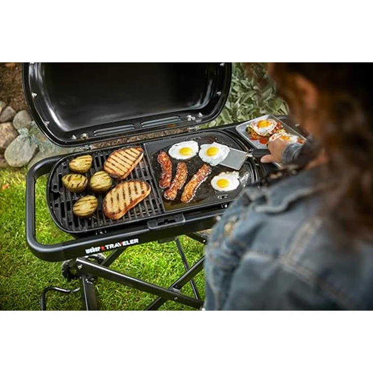 Weber-Stephen, Gasgrill, Weber Traveler Stealth Edition schwarz – Bild 10