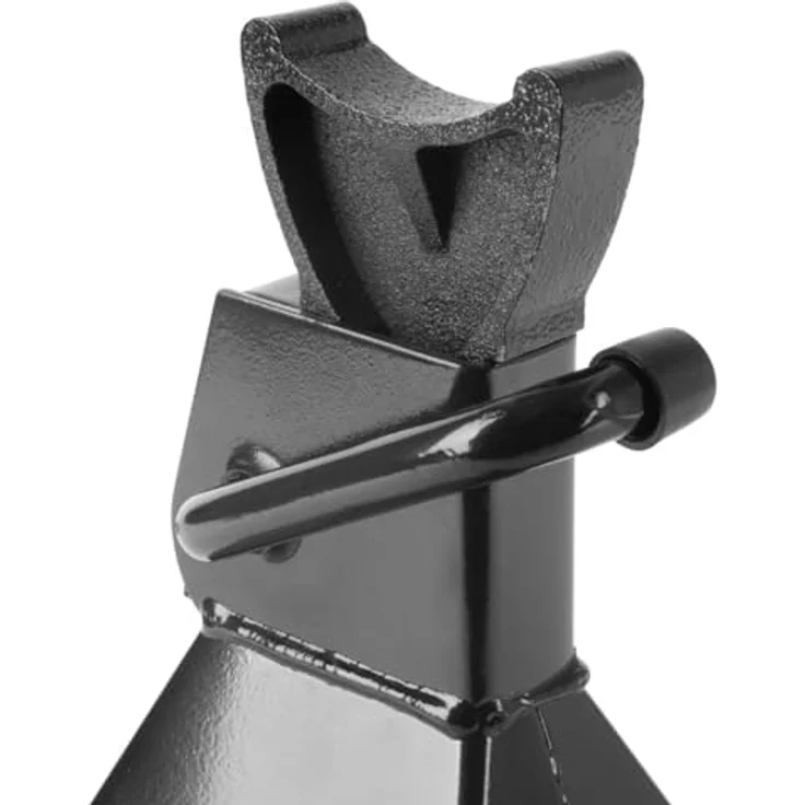 Stahlwerk JS-3 ST Set, Wagenheber Unterstellböcke mit 3 t Tragkraft, Höhe verstellbar 275 - 415 mm, schwarz – Bild 7