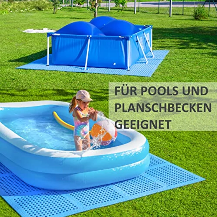 Pool Matten als Unterlage, 62 x 62 x 1 cm 4 Matten – Bild 3