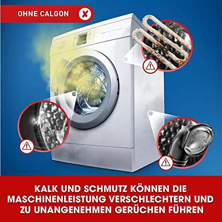 Calgon 3-in-1 Power Gel – Wirksam gegen Kalk, Schmutz und Gerüche – Schützender Wasserenthärter für die Waschmaschine – 2 x 2,1 l – Bild 4