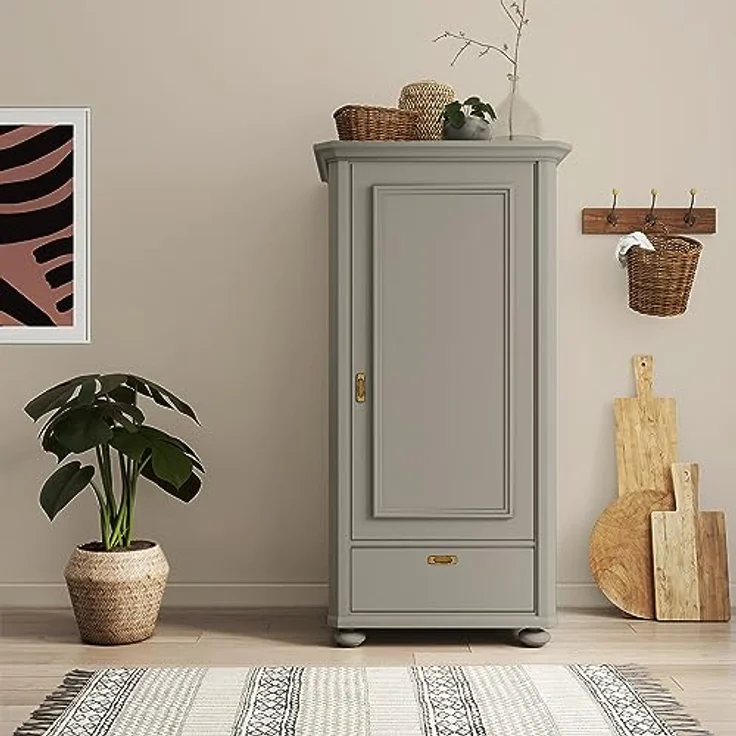 MissPompadour Holzfarbe Grau mit Braun, 1L Seidenmatte, witterungsbeständig für Innen & Außen – Bild 6