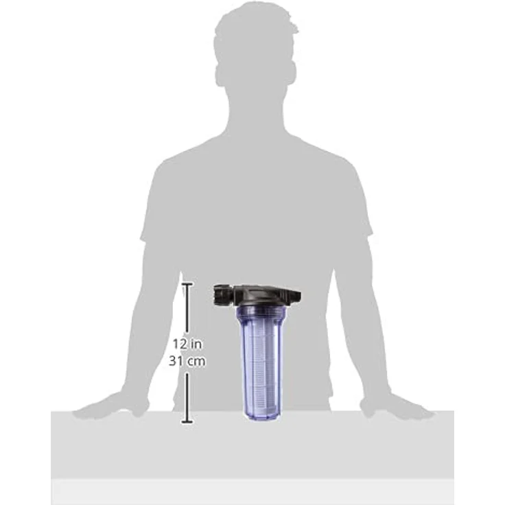 Gardena Pumpen-Vorfilter für Wasserdurchfluss bis 6000 l-h: Effektiver Filter für Gartenpumpen und Hauswasserautomaten, mit Filtereinsatz (1730-20) – Bild 5