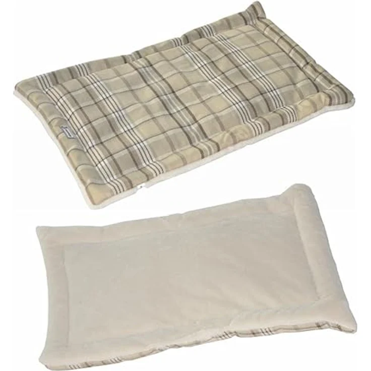 nanook XL Hundedecke Katzenliege flauschig weiche Wärmedecke für Hunde und Katzen waschbar beige 70x45cm – Bild 4