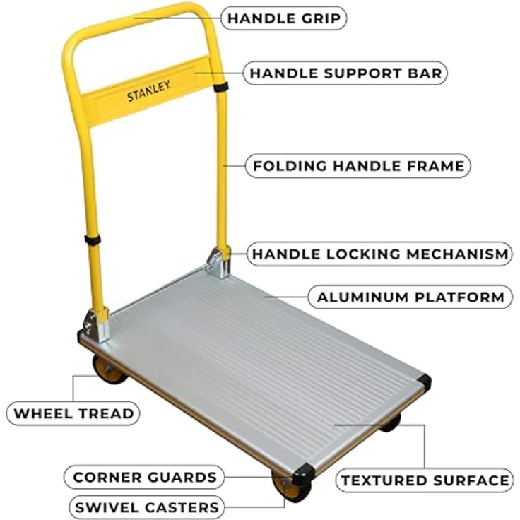 Stanley by Black & Decker SXWTI-PC510 Plattformwagen klappbar Aluminium Traglast (max.): 150kg – Bild 5