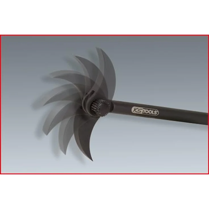 KS Tools 911.8177 Rollkopf-Montierhebel, 300mm, verstellbar, Werkzeugstahl, hohe Kraftübertragung – Bild 2