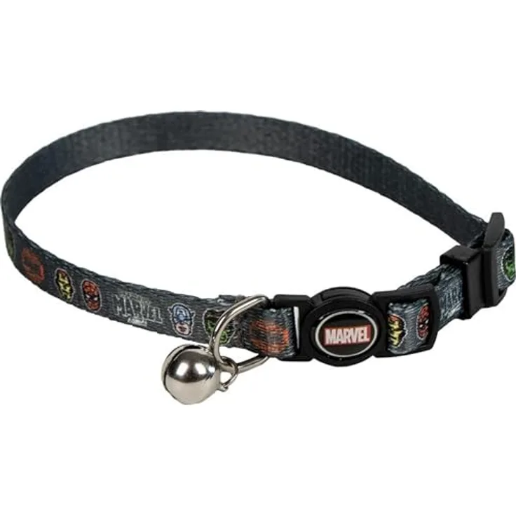 Cerda Katzen-Halsband Marvel, verstellbar, robust & bequem aus 100 % Polyester