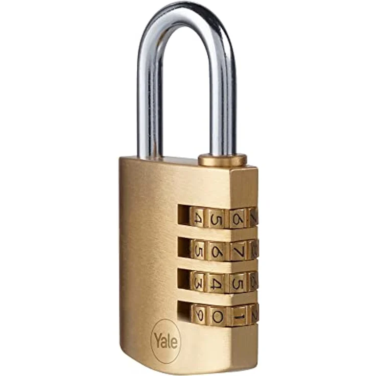 Yale Y150B-40-130-1 Vorhängeschloss aus Messing (40 mm) Bügelschloss aus Stahl für Rucksack, Spind, Werkzeugkasten 3 Ziffern 1000 Kombinationen Standardsicherheit – Bild 6