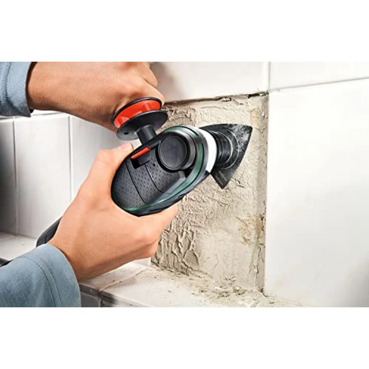 Bosch 2609256 F13 Schleifplatte AVZ 90 RT2 Körnung 20 Zubehör Starlock, schwarz – Bild 5