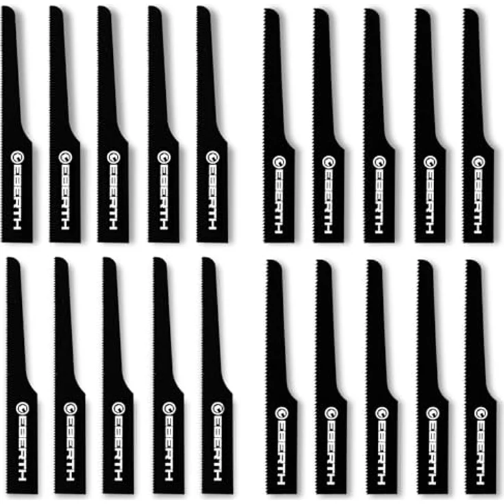 EBERTH 10x T18 + 10x T24 Stichsägeblätter, 95 mm Länge, Ersatzteile für IW8-P38, 18 und 24 Zähne pro Zoll, für präzise Schnitte in Stahl, Aluminium und Kunststoffen – Bild 4