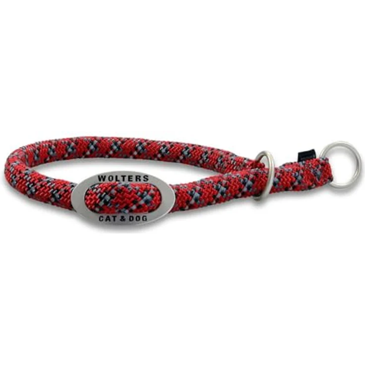 Wolters Schlupfhalsband Everest, reflektierend, rot/schwarz, waschbar mit Metallstopper – Bild 1