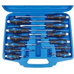 Satra S-S12PC Schraubendreher-Satz 12-tlg. Schraubenzieher-Set Kreuzschlitz Kreuz-Schlitz