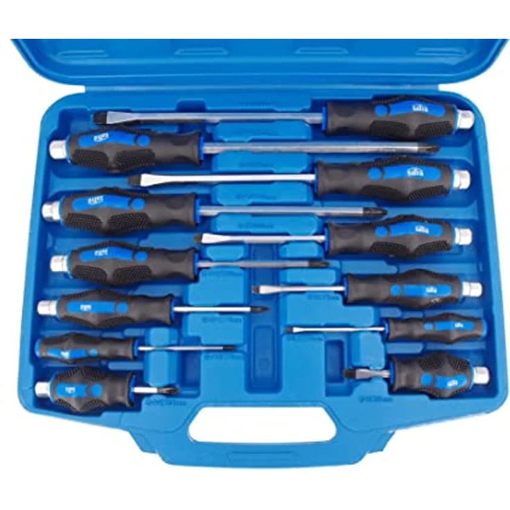 Satra S-S12PC Schraubendreher-Satz 12-tlg. Schraubenzieher-Set Kreuzschlitz Kreuz-Schlitz – Bild 1