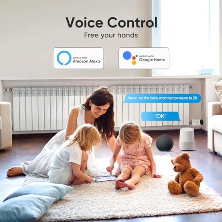 SALCAR Smart Heizkörperthermostat TRV706W, 3er Set WiFi Thermostat, kompatibel mit Amazon Alexa & Google Home, programmierbar, 9x AA-Batterien, Heizungssteuerung mit Energiesparfunktion – Bild 4